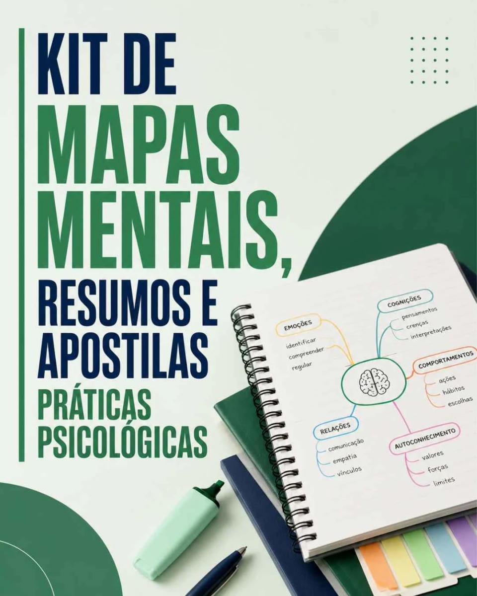 Kit de Mapas Mentais, Resumos e Apostilas Práticas