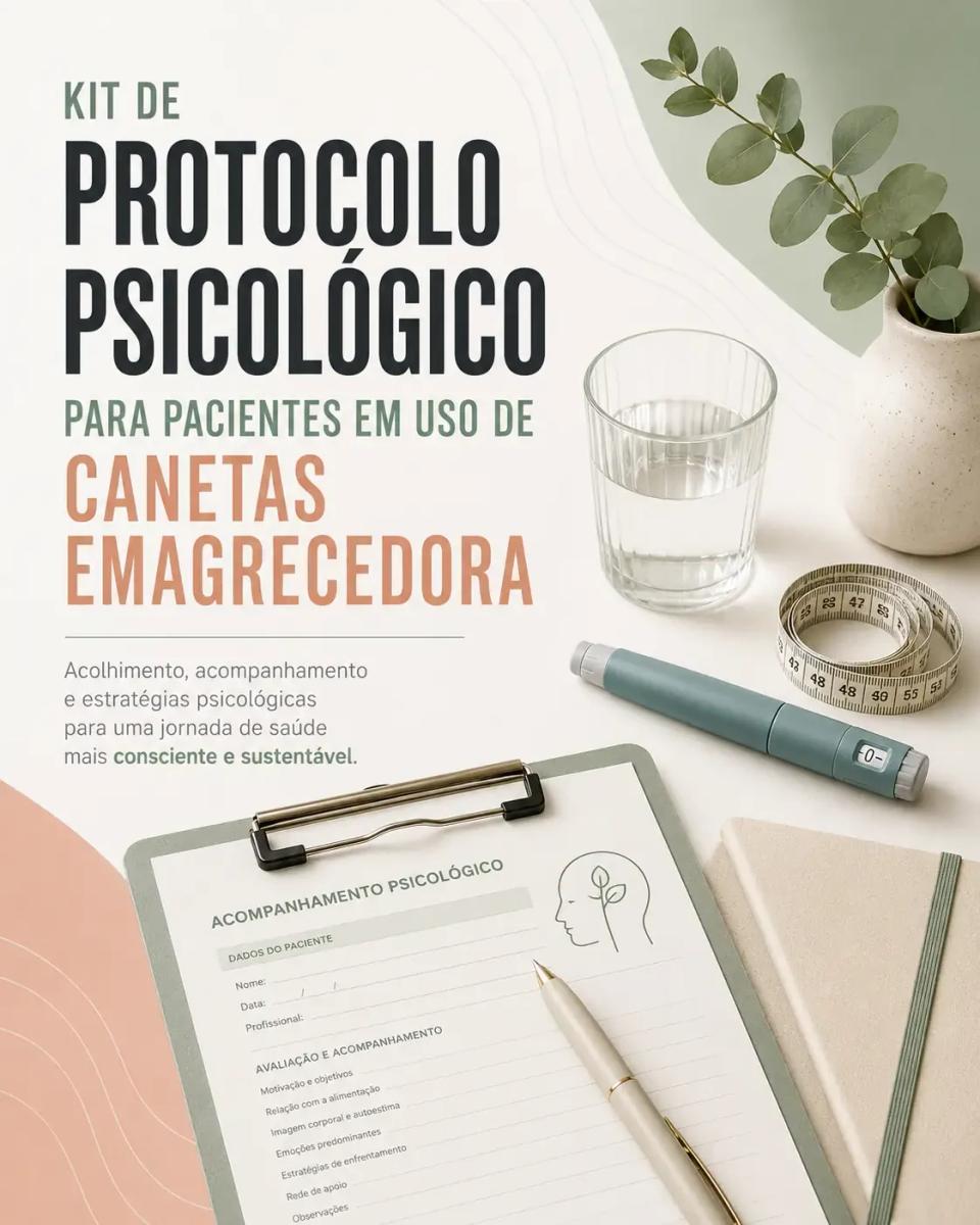 Kit de Protocolo Psicológico para Pacientes em Uso de Canetas Emagrecedoras