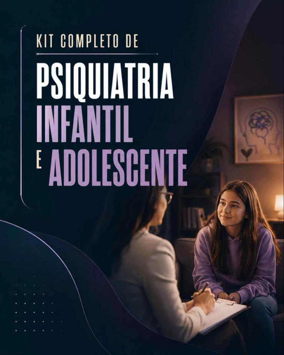 Kit Completo de Psiquiatria Infantil e Adolescente – Escalas, Testes e Protocolos